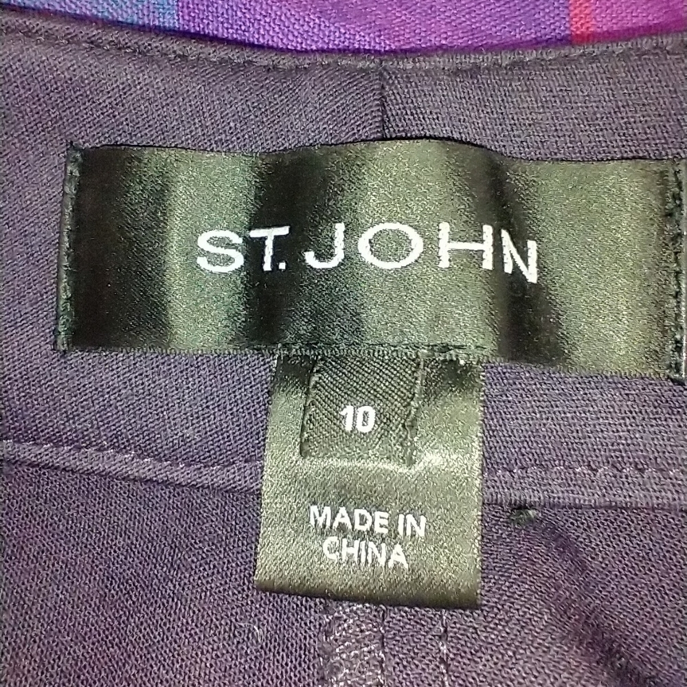 St. John Purple Womens Slacks